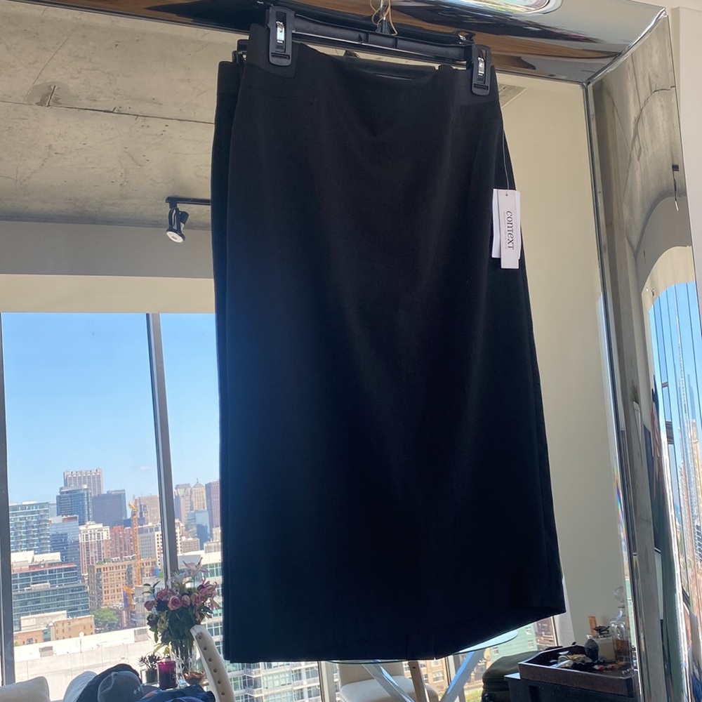 Black pencil skirt